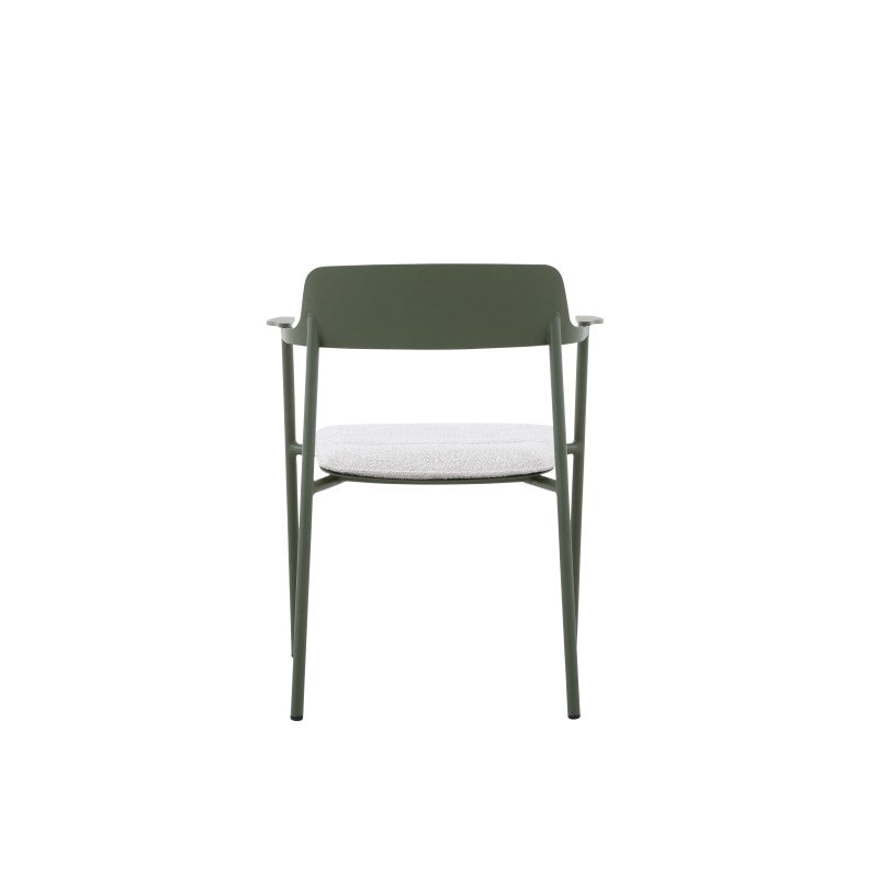Aurora Outdoor Aluminium Dining Chair with Arm with Cushion