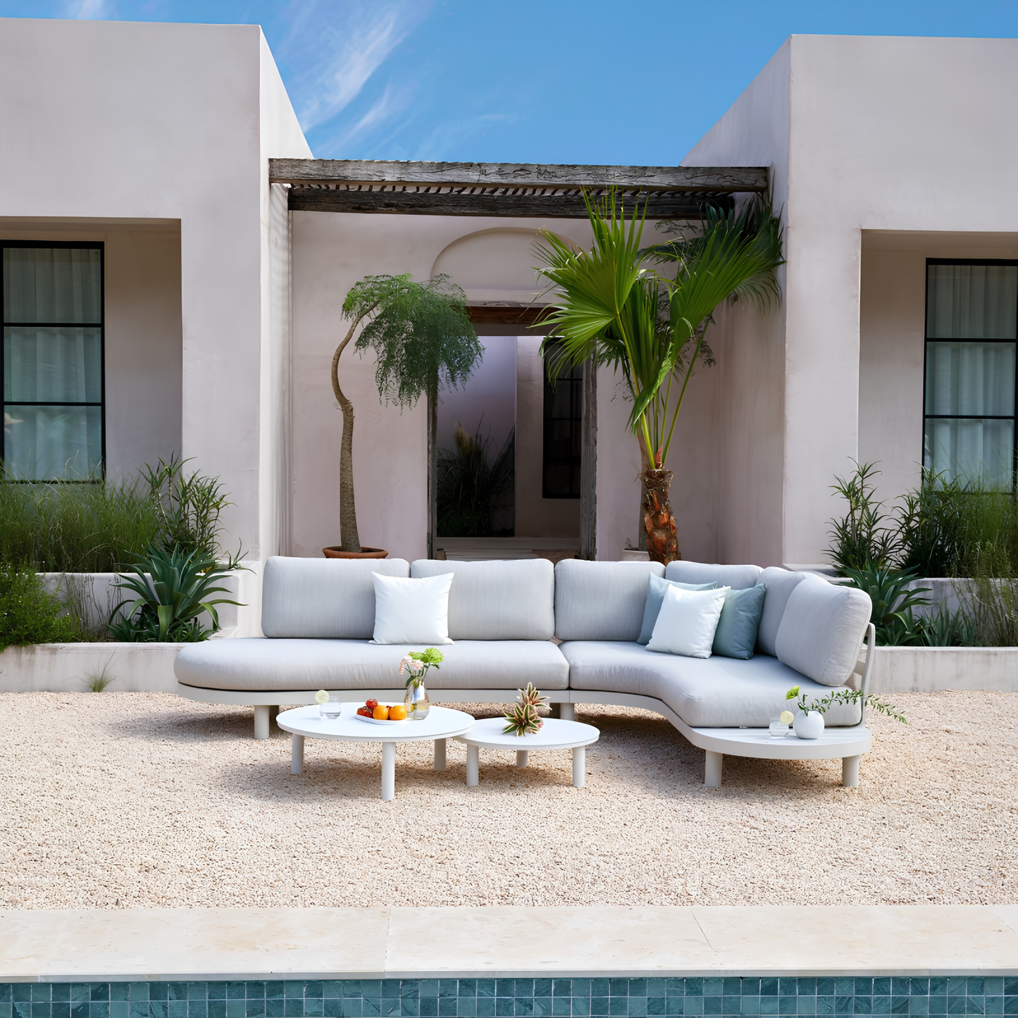 Flow 4 Seater Aluminium Outdoor Lounge