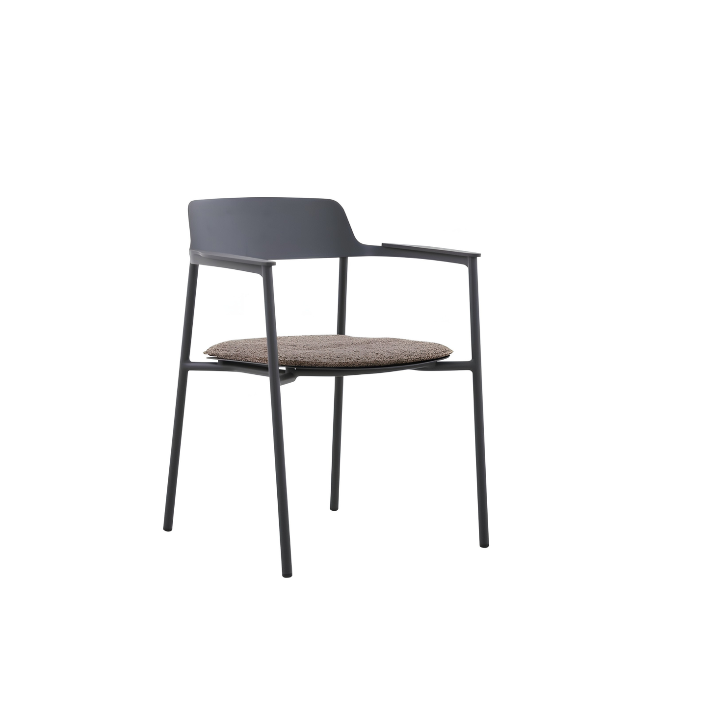 Aurora Outdoor Aluminium Dining Chair with Arm with Cushion