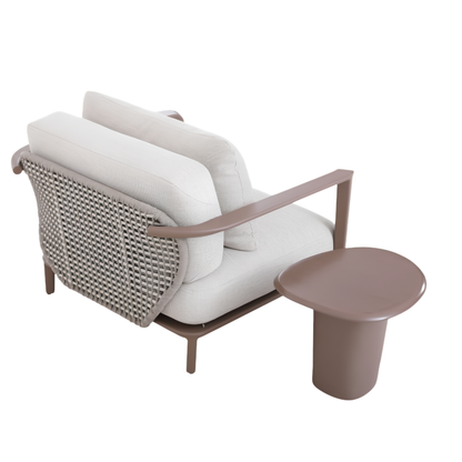 Aurora 2 Seater Outdoor Rope Lounge in Light Brown