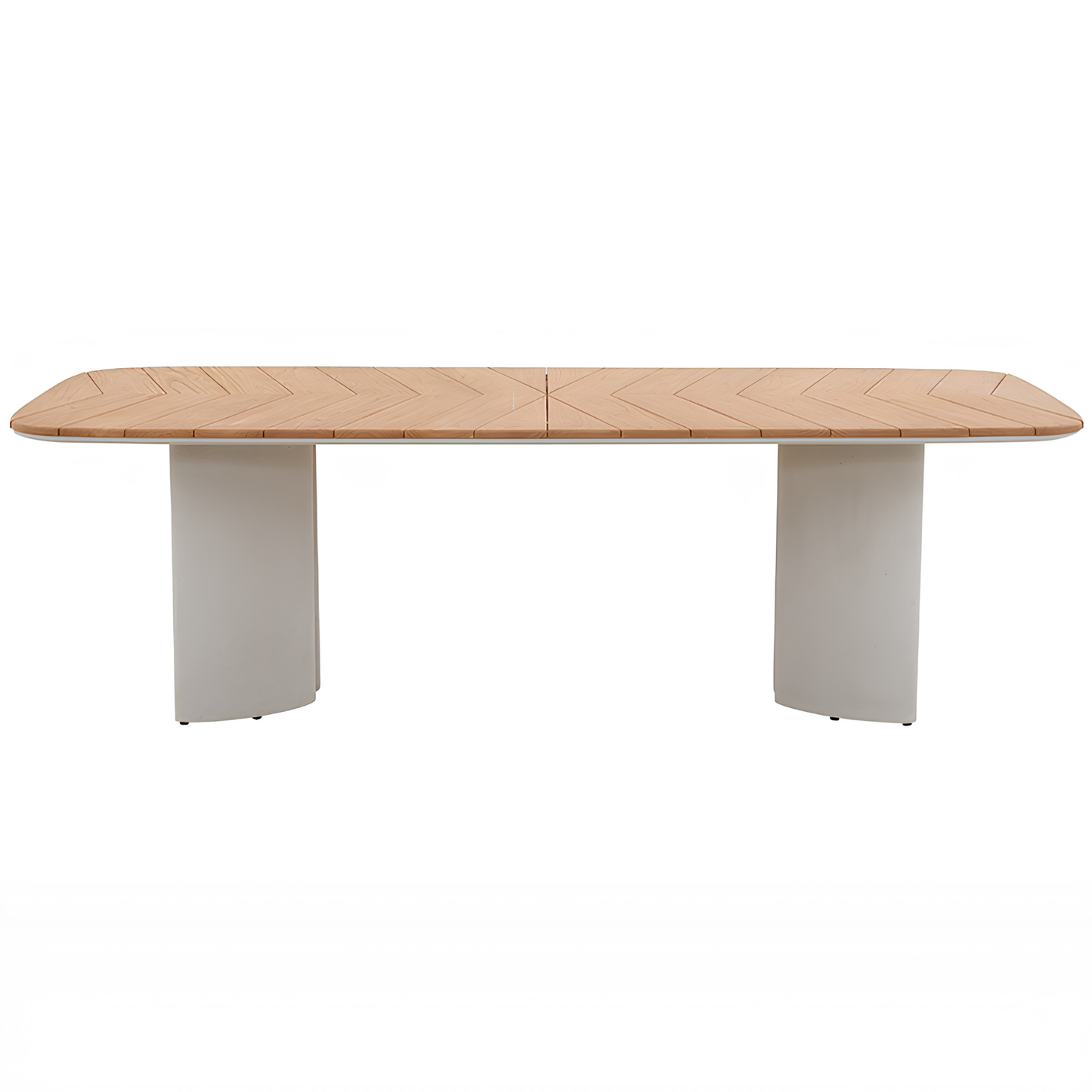 Aurora Outdoor Teak Dining Table 240 cm with Concrete Base