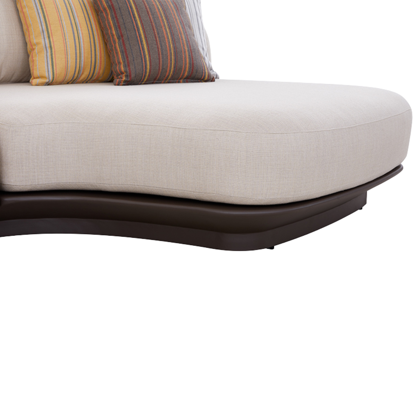 Bossa 6 Seater Outdoor Rope Lounge with Teak Side Panel
