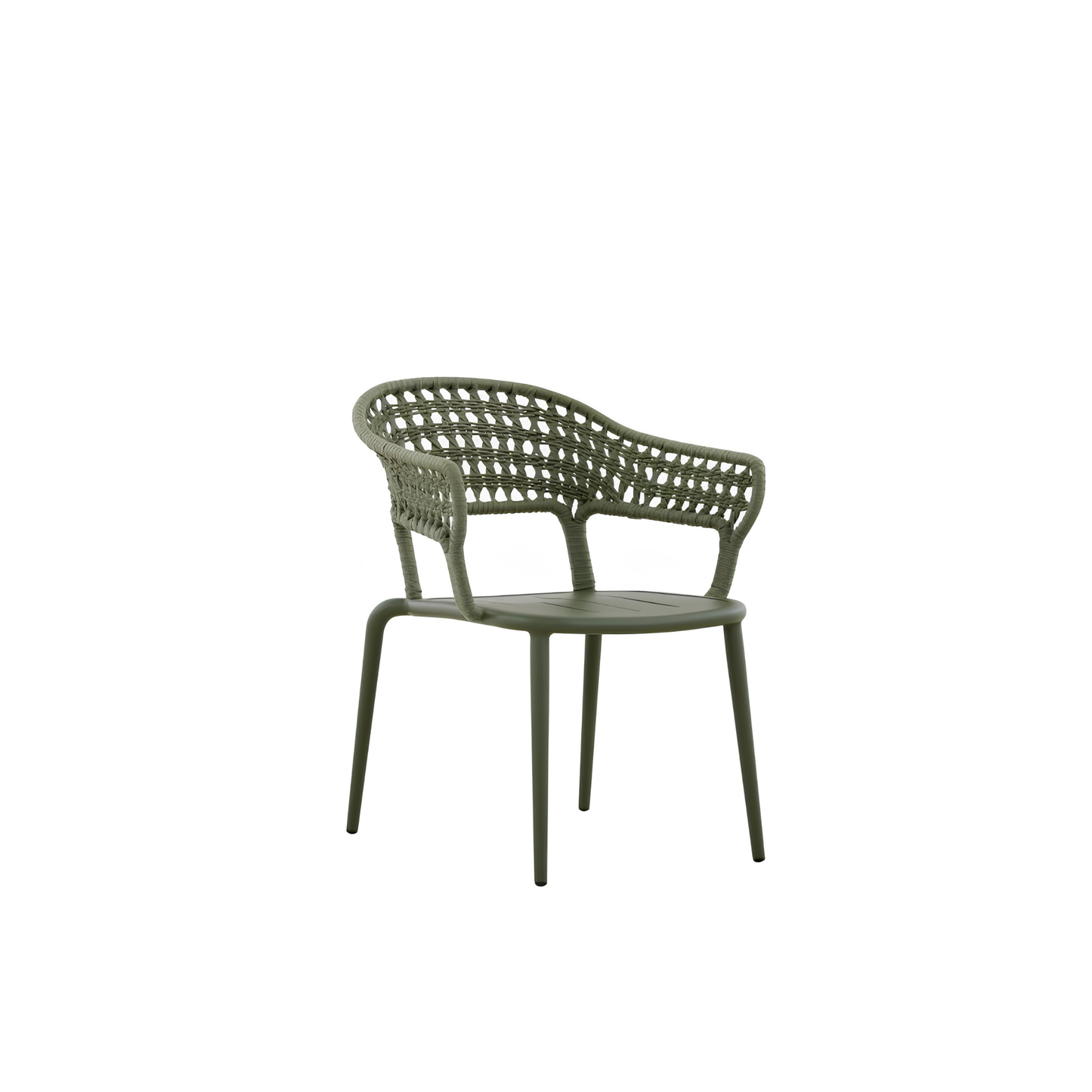 Bossa Outdoor Rope Dining Chair with Arm with Cushion