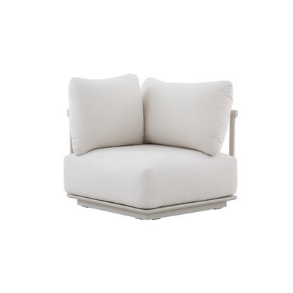 Cocoon 6 Seater Aluminium Outdoor Lounge in Beige