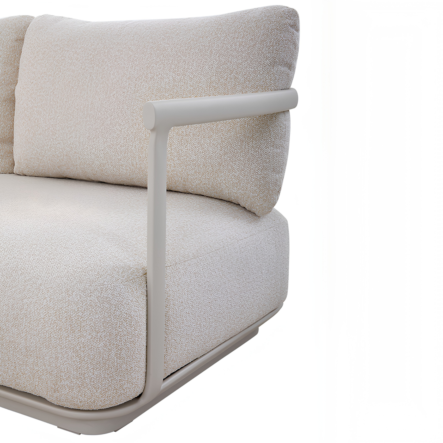 Cocoon 6 Seater Aluminium Outdoor Lounge in Beige