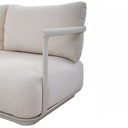 Cocoon 6 Seater Aluminium Outdoor Lounge in Beige