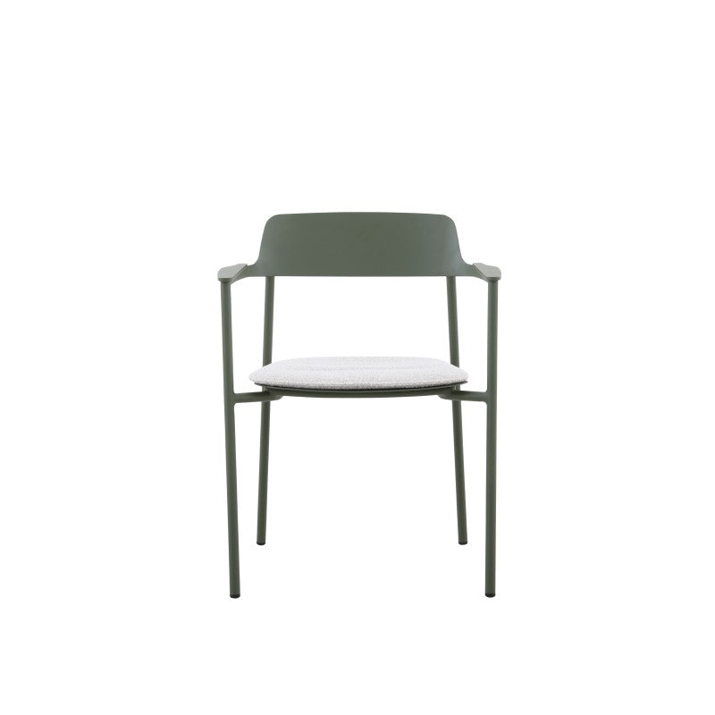 Aurora Outdoor Aluminium Dining Chair with Arm with Cushion