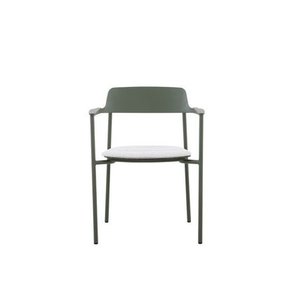 Aurora Outdoor Aluminium Dining Chair with Arm with Cushion