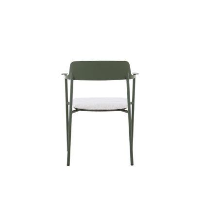 Aurora Outdoor Aluminium Dining Chair with Arm with Cushion