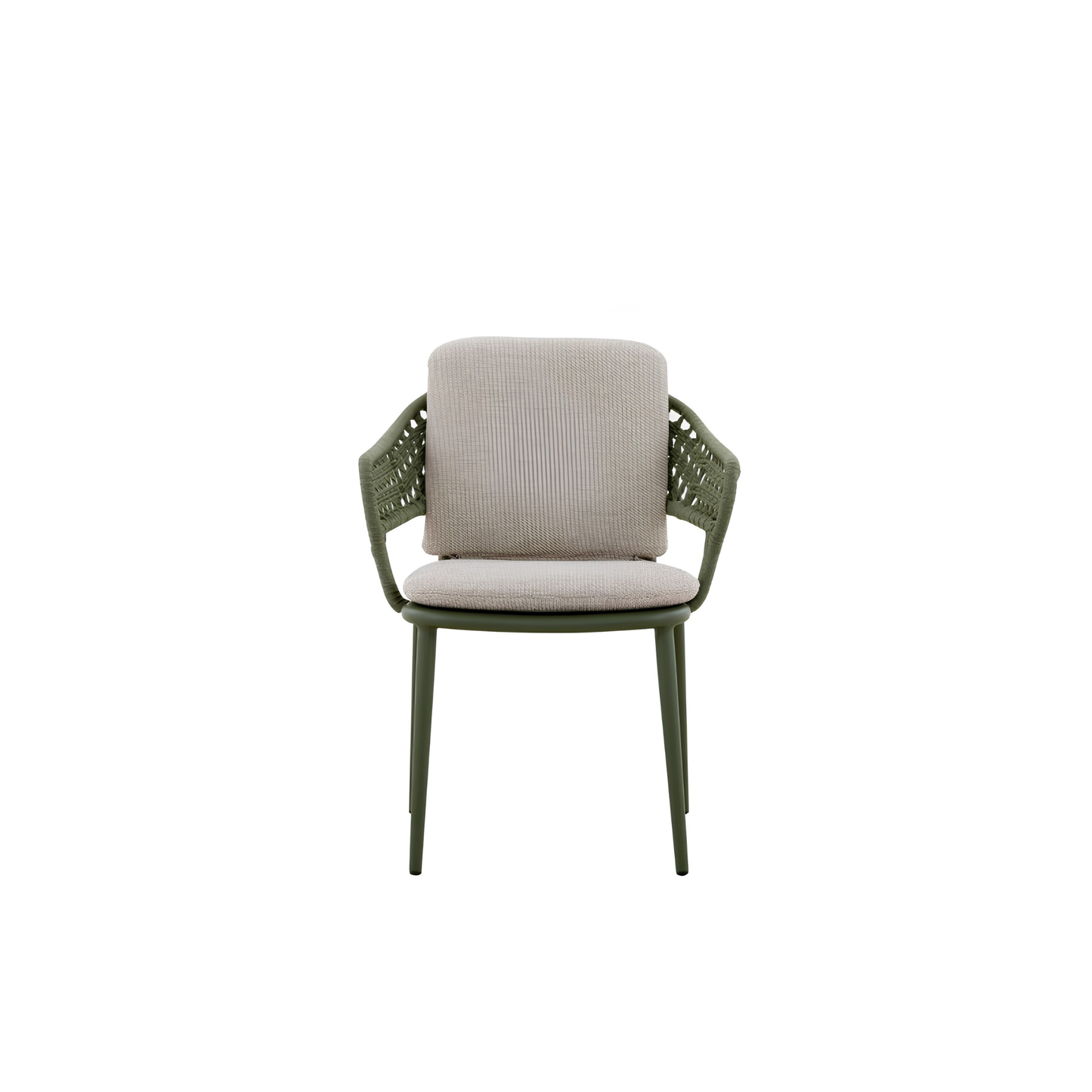 Bossa Outdoor Rope Dining Chair with Arm with Cushion