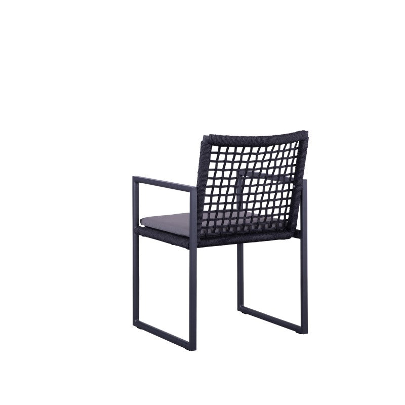 Sunrise Outdoor Rope Dining Chair with Arm with Cushion