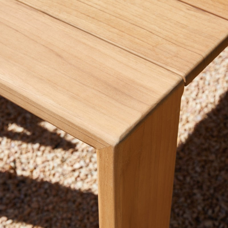 Sunrise Outdoor Full Teak Dining Table 240 cm with 6 Teak Chairs