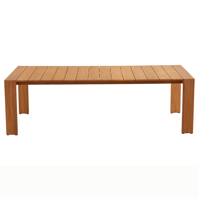 Sunrise Outdoor Full Teak Dining Table 240 cm with 6 Teak Chairs