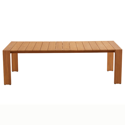 Sunrise Outdoor Full Teak Dining Table 240 cm with 6 Teak Chairs