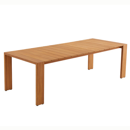 Sunrise Outdoor Full Teak Dining Table 240 cm with 6 Teak Chairs